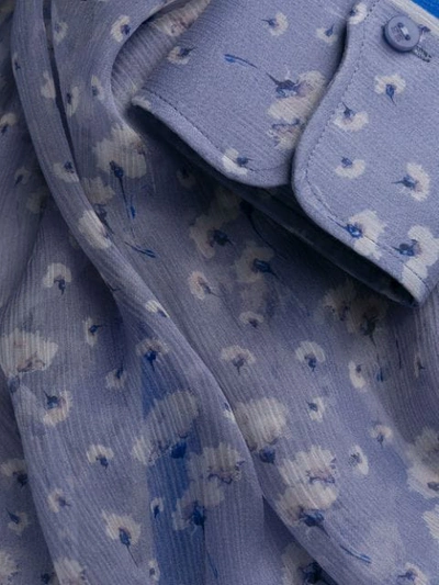 Shop Ermanno Scervino Floral-print Shirt In Blue