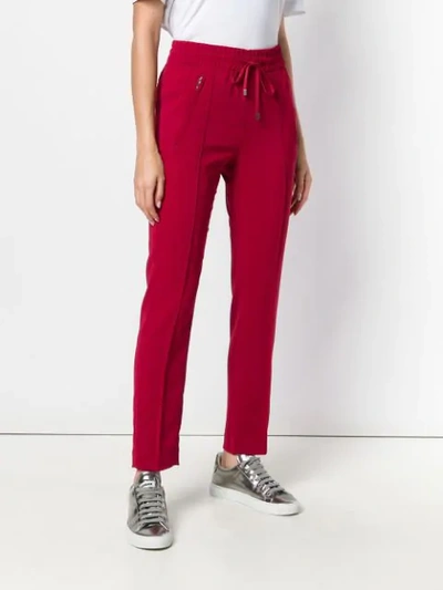 Shop Dondup Lottie Joggers In Red