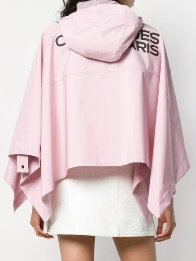 Shop Courrèges Loose Rain Jacket In Pink