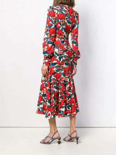 Shop Goat Idol Floral Print Dress In Red