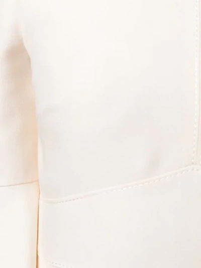 Shop Valentino Flared Mini Dress In White