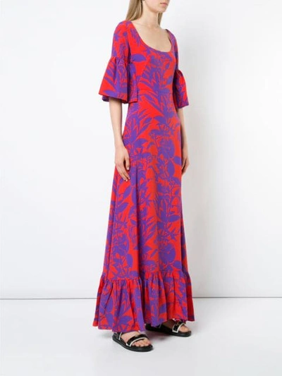 Shop Borgo De Nor Floral Maxi Dress In Red