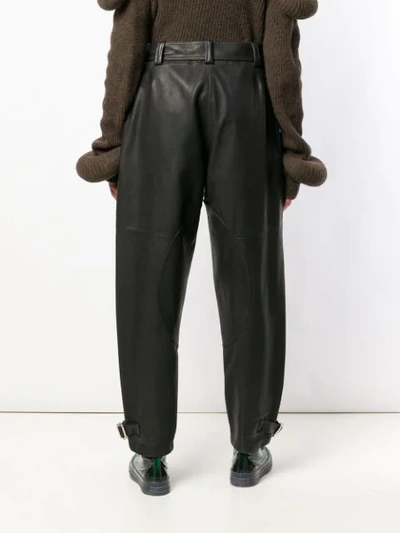 JW ANDERSON FOLD FRONT UTILITY TROUSERS - 黑色