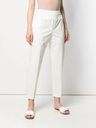 Shop Theory Slim Trousers In White