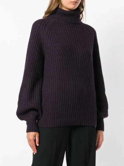 Shop Goat Gerry Roll Neck Sweater - Purple