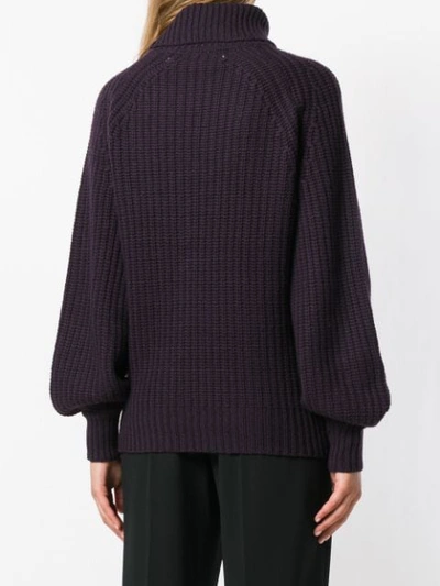 Shop Goat Gerry Roll Neck Sweater - Purple