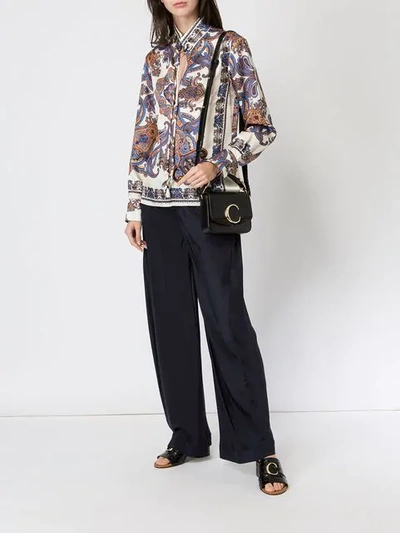 Shop Chloé Paisley Print Shirt In White