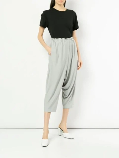 Shop 132 5. Issey Miyake Draped Trousers In Grey