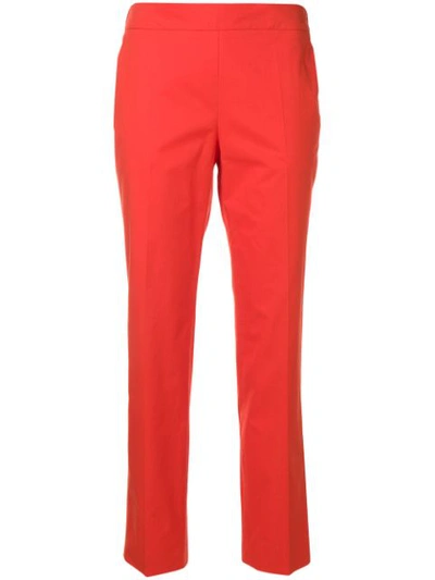 Shop Alberto Biani Straight-leg Trousers - Orange
