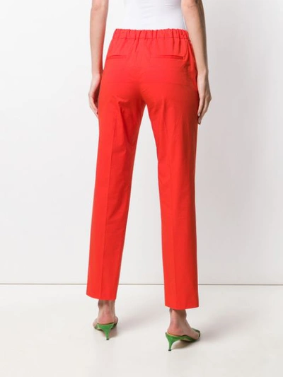 Shop Alberto Biani Straight-leg Trousers - Orange