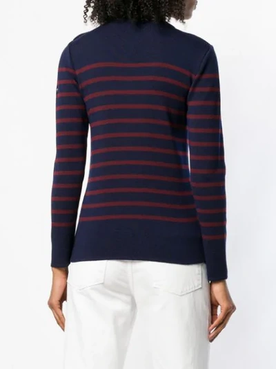 Shop Armor-lux Armor Lux Striped Sweater - Blue