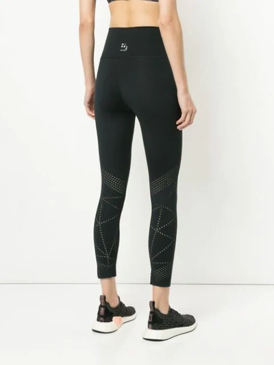 Shop Nimble Activewear Slim Perforated Leggings In Black