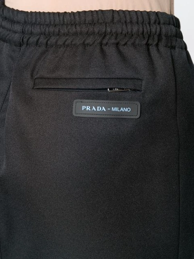 Shop Prada Midi Track Skirt - Black