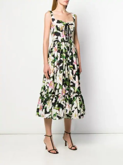 Shop Dolce & Gabbana Printed Summer Dress - Black