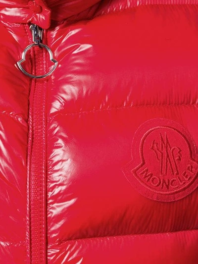 Shop Moncler Helsinki Down Gilet In Orange