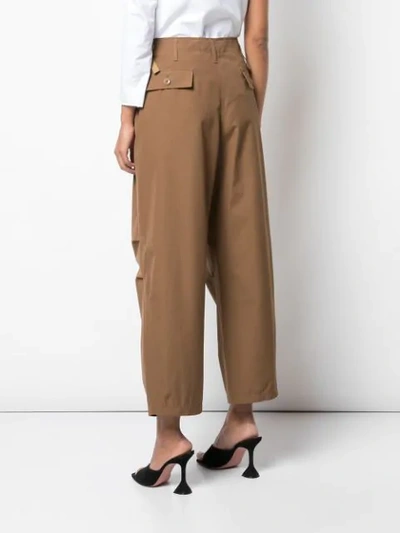 Shop Givenchy Wide-leg Trousers In 277 Beige Cappuccino