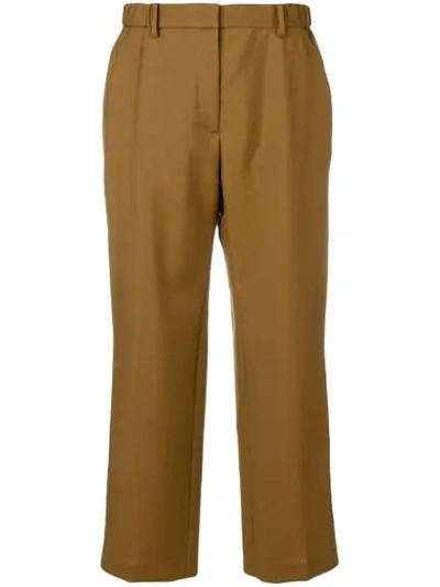 Shop N°21 Straight-leg Trousers In Brown