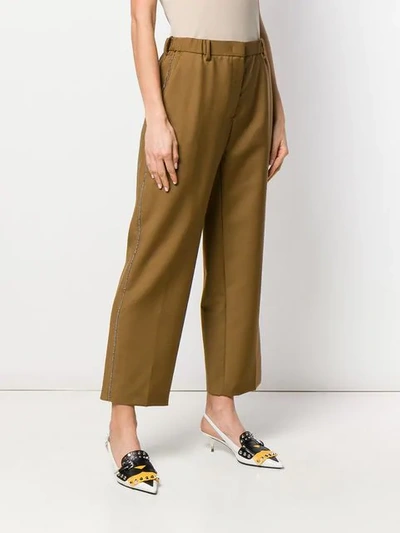 Shop N°21 Straight-leg Trousers In Brown
