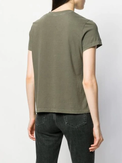 Shop James Perse Crew Neck T-shirt In Green