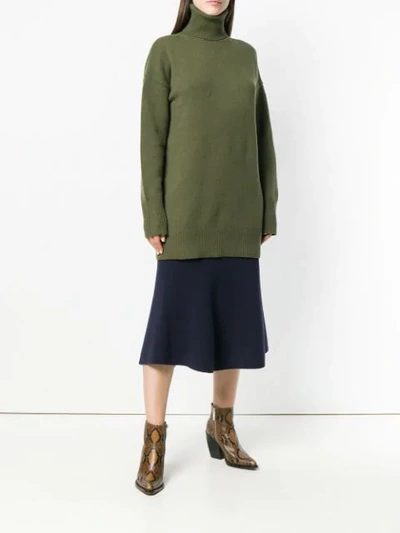 Shop Joseph Knit Sweater In Green