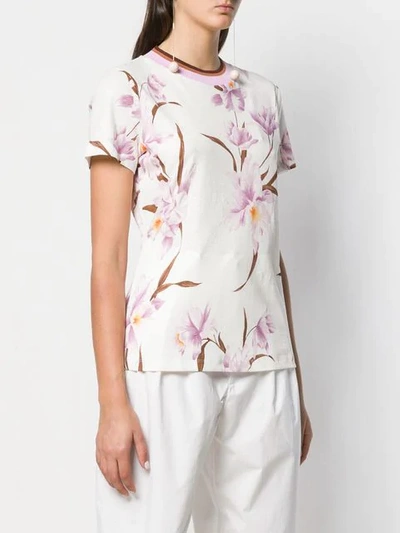 Shop Zimmermann Floral Print T-shirt - White