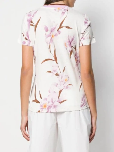 Shop Zimmermann Floral Print T-shirt - White