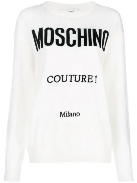 moschino white sweater