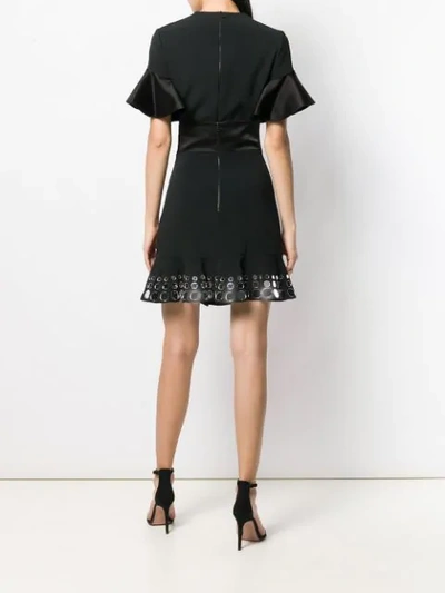 Shop David Koma Embellished High-waisted Skirt - Black