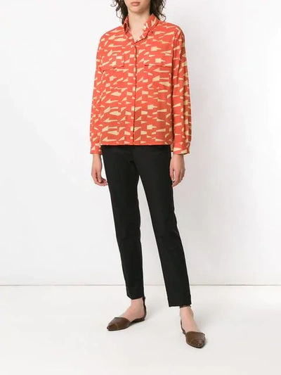 Shop Andrea Marques Printed Shirt In Orange