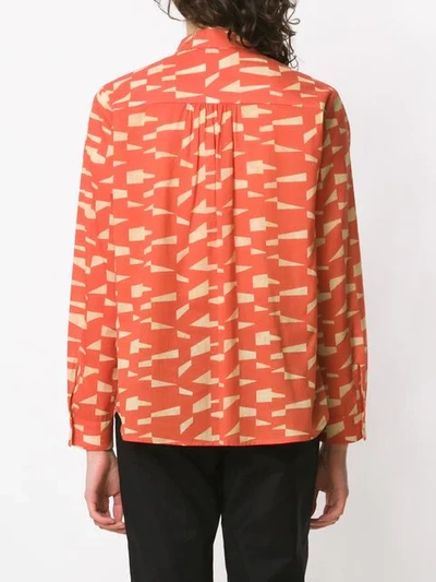 Shop Andrea Marques Printed Shirt In Orange