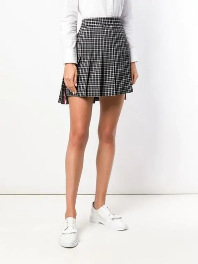 Shop Thom Browne Tartan School Uniform Miniskirt - Farfetch In Blue