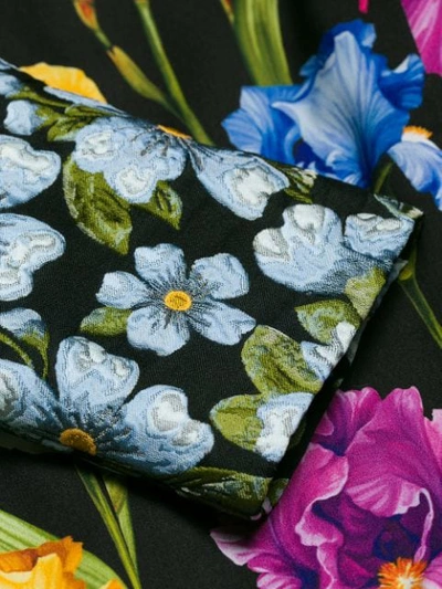 Shop Dolce & Gabbana Floral Fitted Jacket In Black