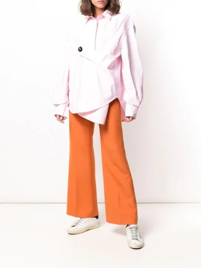 Shop Walk Of Shame Button Detail Shirt In Pink