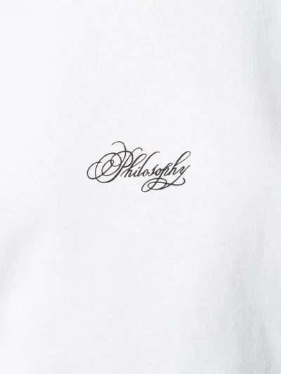 Shop Philosophy Di Lorenzo Serafini Printed Logo T-shirt In White