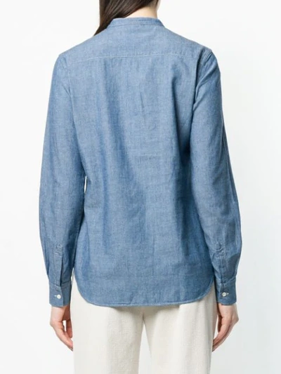 Aspesi Loose Fitted Shirt In Blue
