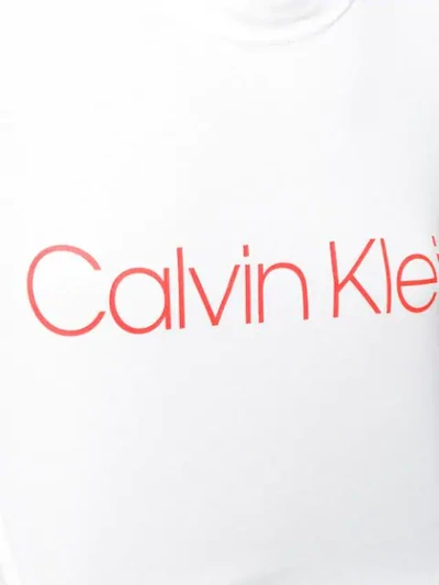 Shop Calvin Klein Logo Print T-shirt - White