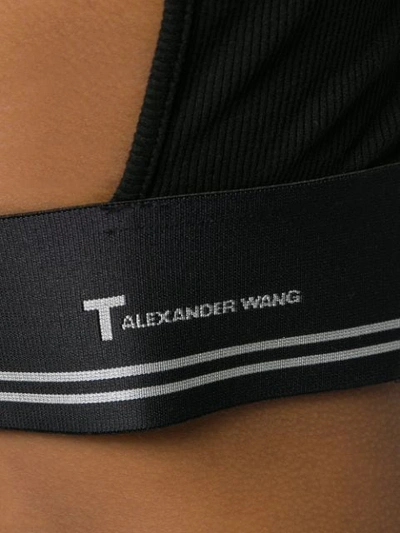 Shop Alexander Wang T Cropped Tank Top In Black