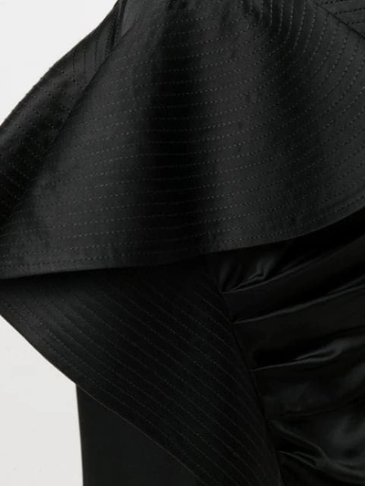 Shop Givenchy Asymmetric Draped Skirt In Black