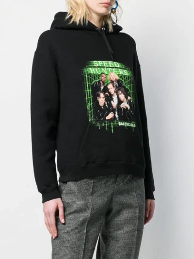 BALENCIAGA SPEED HUNTERS HOODIE - 黑色