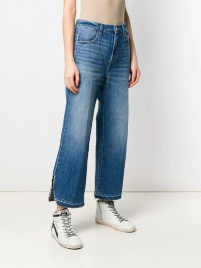 Shop J Brand Wide Leg Jeans In Blue