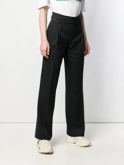 Pre-owned Gucci 1990's Flared Trousers In Black