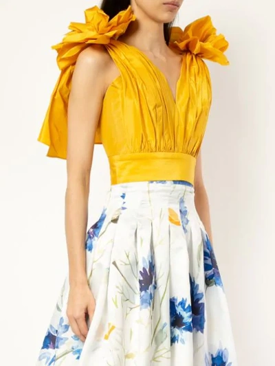 Shop Bambah 'sunflower' Top In Yellow