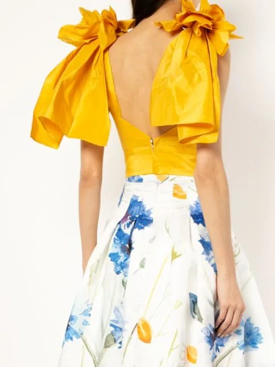 Shop Bambah 'sunflower' Top In Yellow