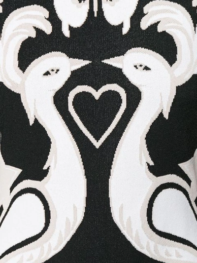 Shop Valentino Intarsien-kleid In 0na Black+white