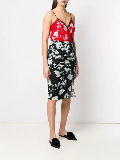 Shop Diane Von Furstenberg Dvf  All-over Print Dress - Black
