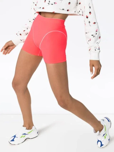 Shop Adam Selman Sport French-cut Cycling Shorts In Pink