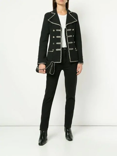 Pre-owned Chanel 2006 Military Jacket In Black