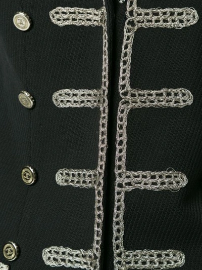 Pre-owned Chanel 2006 Military Jacket In Black
