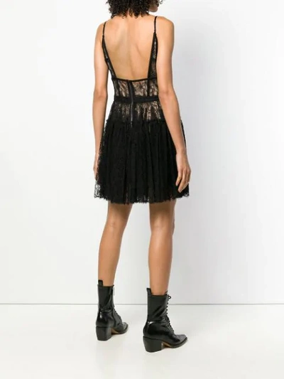 Shop Alexander Wang Floral Bodice Dress In Black