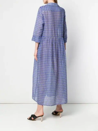 Shop Altea Geometric Print Dress - Blue